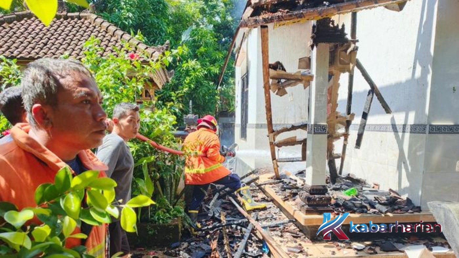 Tragedi Kebakaran Hebat di Manggis Karangasem: Rumah Ludes Tak Bersisa, Kerugian Capai Rp 300 Juta