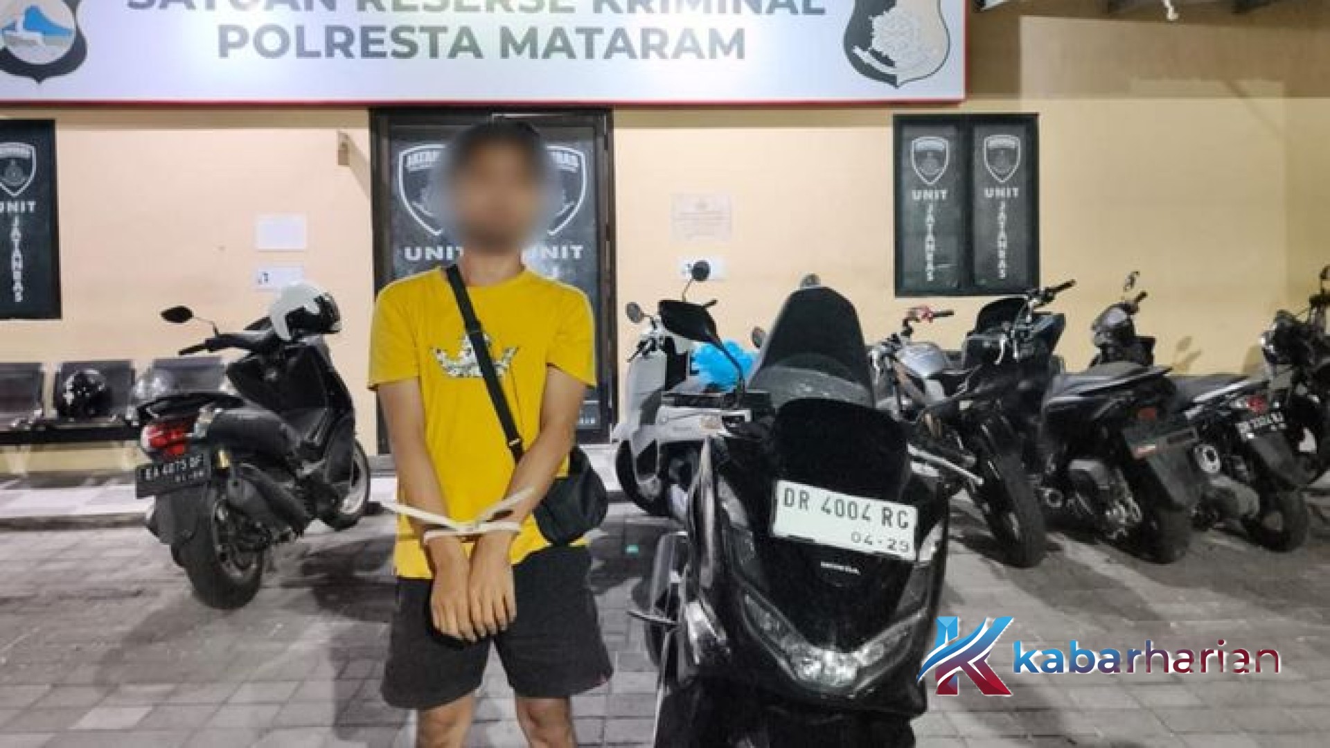 Gelap Mata Akibat Judi, Pemuda di Mataram Tega Curi Motor Tetangga: Akhir Pelarian Opik di Tangan Polisi
