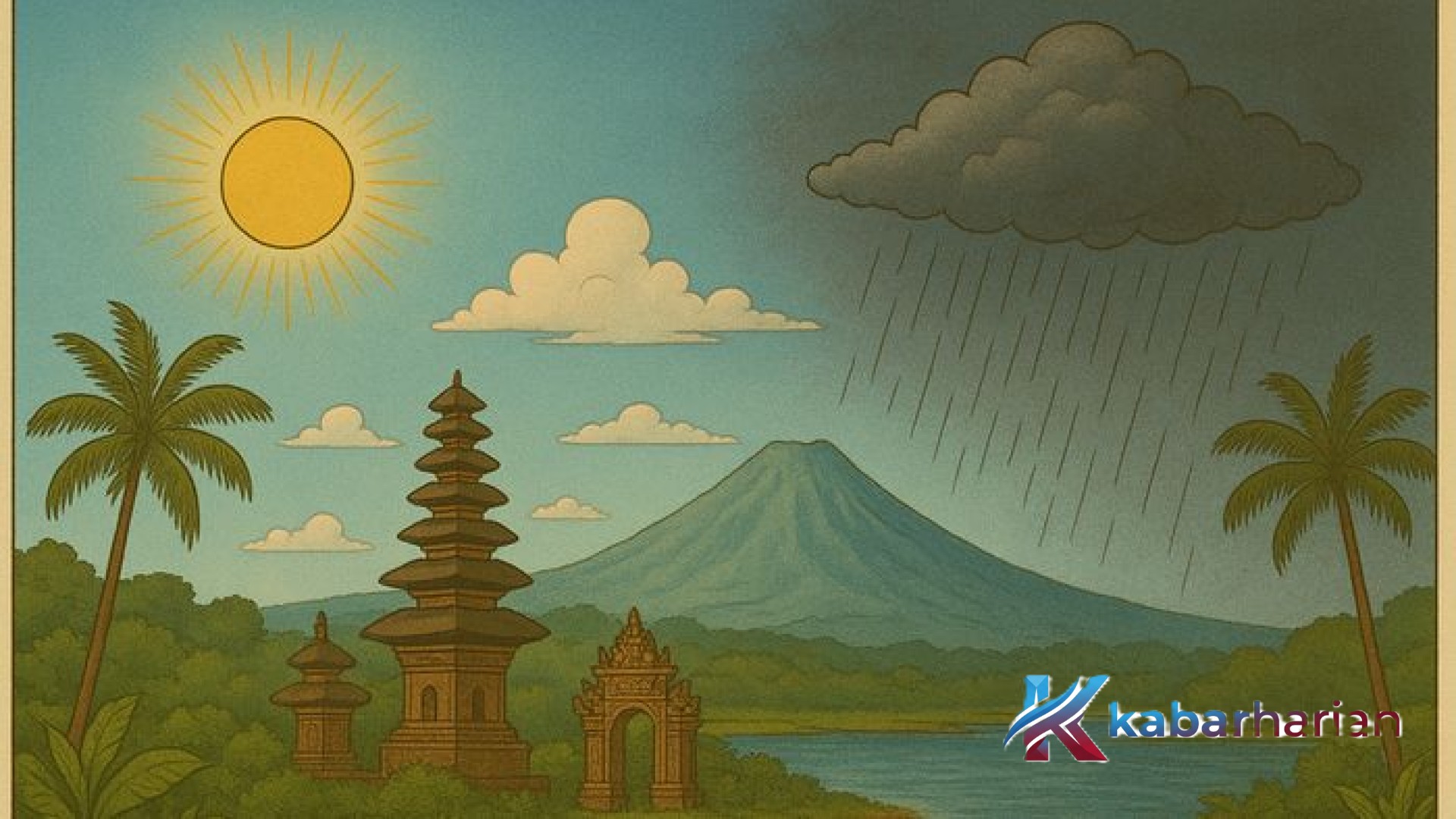 Prakiraan Cuaca Bali 15 Mei 2026: Guyuran Hujan Ringan Membayangi Pulau Dewata, Simak Detail di Tiap Wilayah!