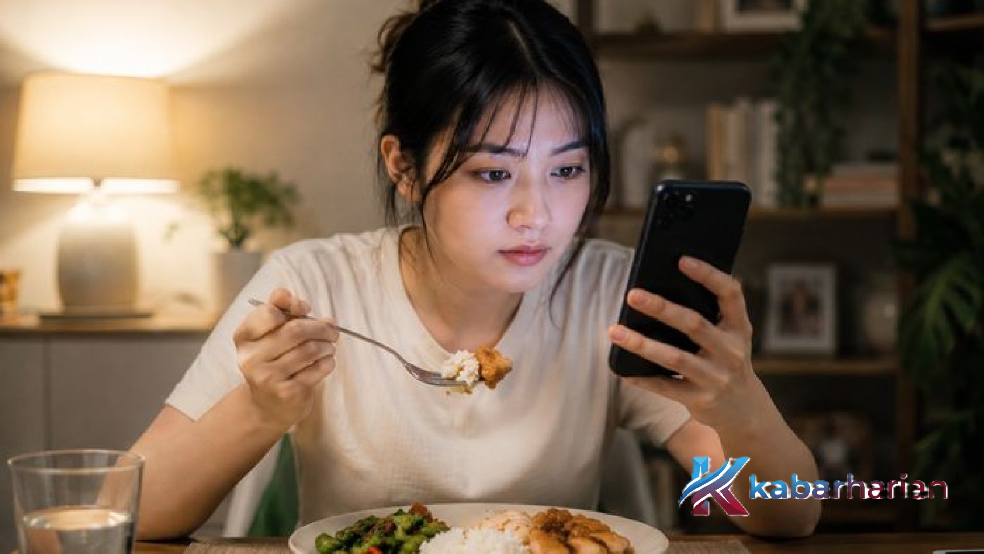 Awas ‘Distracted Eating’! Mengapa Makan Sambil Scrolling HP Bisa Mengacaukan Sinyal Kenyang di Otak Anda