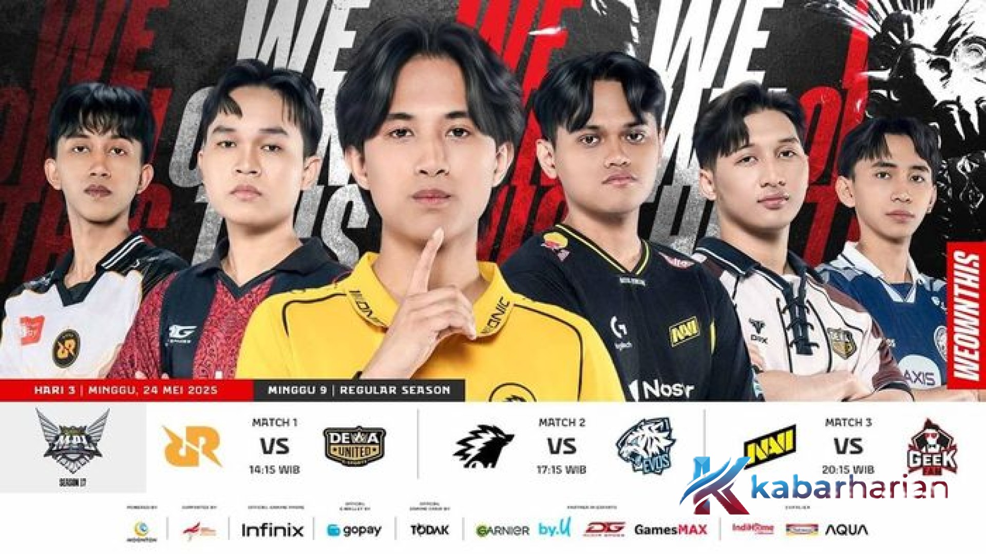 Drama Penentuan Tiket Terakhir Playoff MPL ID S17: Duel Hidup Mati Geek Fam vs Navi di Hari Penutup